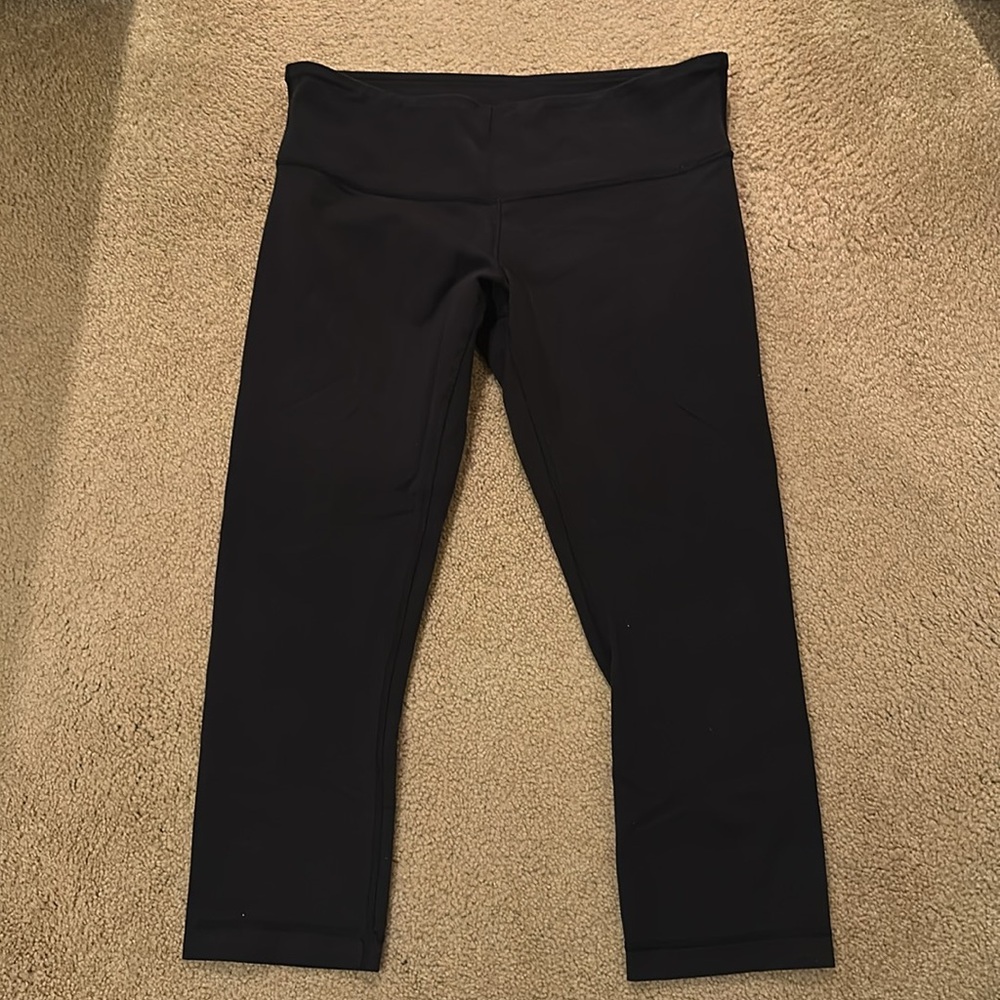Lululemon Wunder Under Cropped Leggings 22” Black Size 10